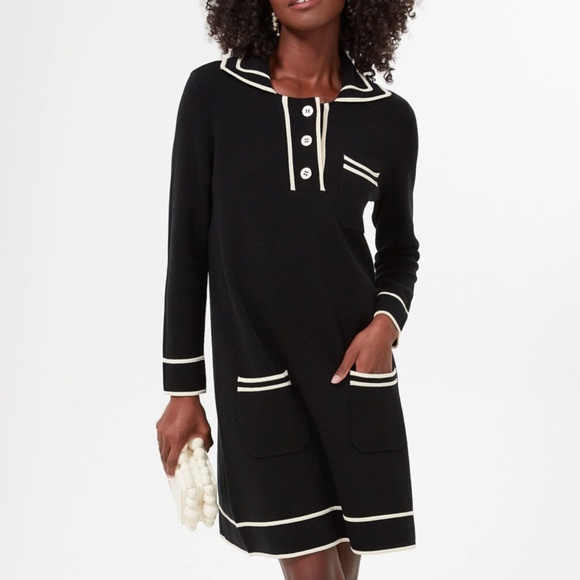 Eleonora Tuckernuck Black Dress Med NWT